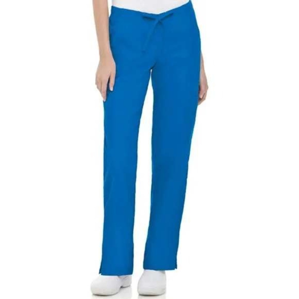 Landau Essentials Scrub Pants X2 - TXS Tall XS 8335 Blue Draw String Classic NWT
